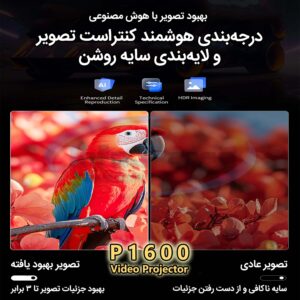 ویدئو پروژکتور هوشمند UltraHD, خرید ویدئو پروژکتور, قیمت ویدئو پروژکتور, ویدئو پروژکتور P1600