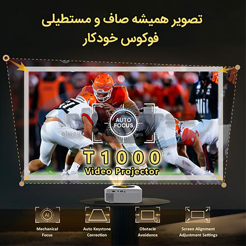 خرید ویدئو پروژکتور, قیمت ویدیو پروژکتور T1000, ویدیو پروژکتور ارزان, خرید ویدئو پروژکتور حرفه ای